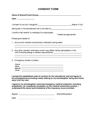 application form for dating my son